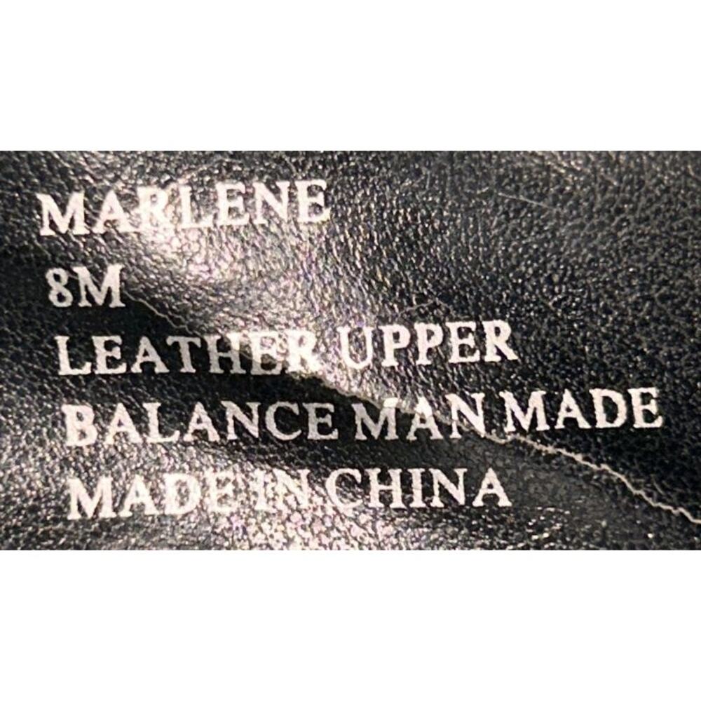 Steve Madden Black Leather Peep Toe Slingback Stiletto Heels 8 - Picture 8 of 8